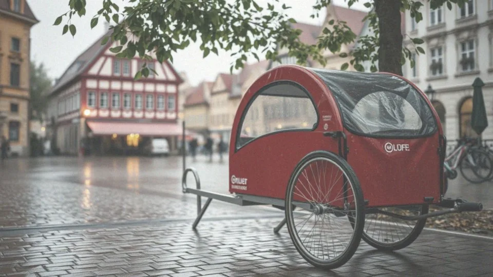 Jakie warunki pogodowe chroni przyczepka rowerowa?