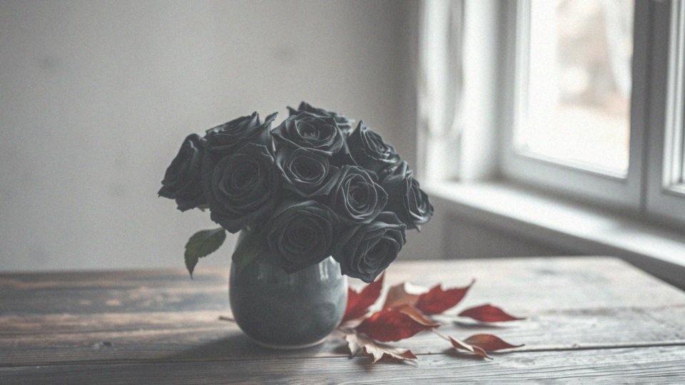 Jak czarne róże wpływają na dekoracje, np. na Halloween?