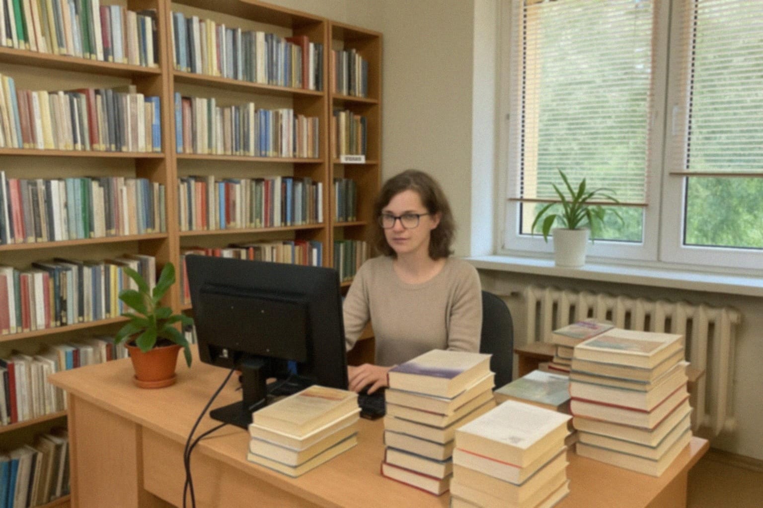 Filię nr 3 w Łęcznej odwiedziła grupa ze Szkoły Podstawowej nr 4